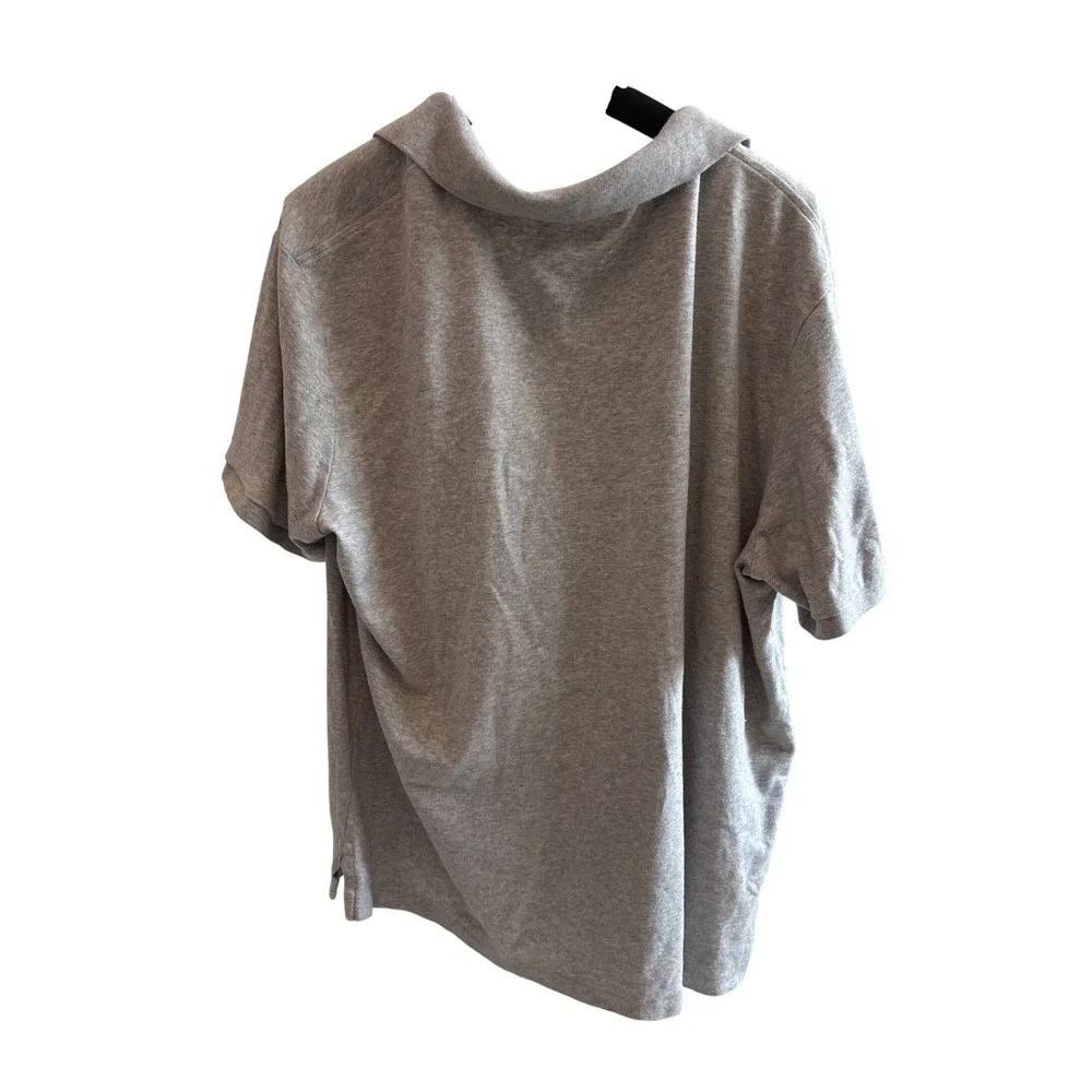Polo Ralph Lauren Mens XL Classic Fit Heather Grey Cotton Short Sleeve‎ Shirt